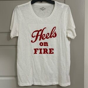 J. Crew Collector Tee - Heels on Fire